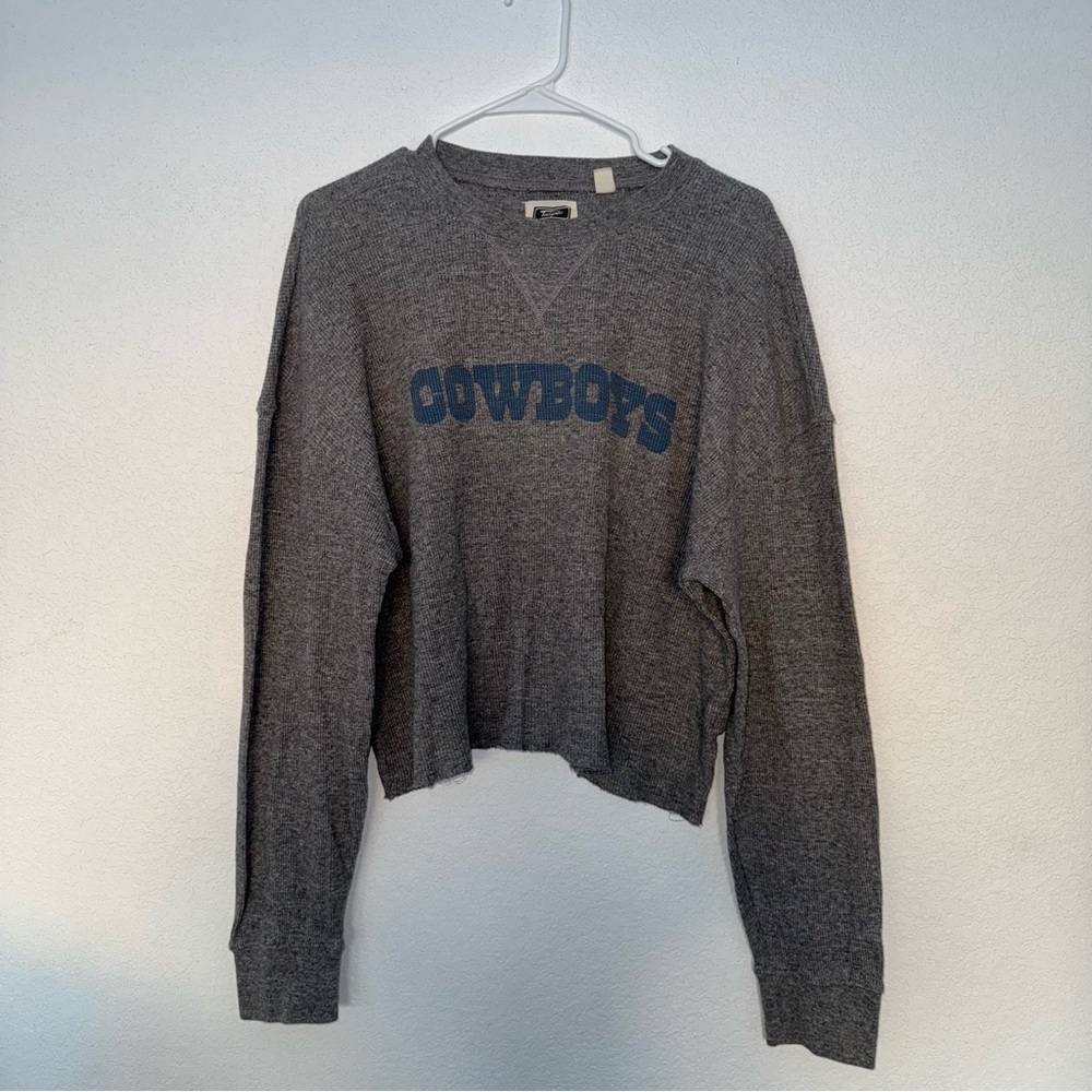 Gray Cowboys Women's Sweater